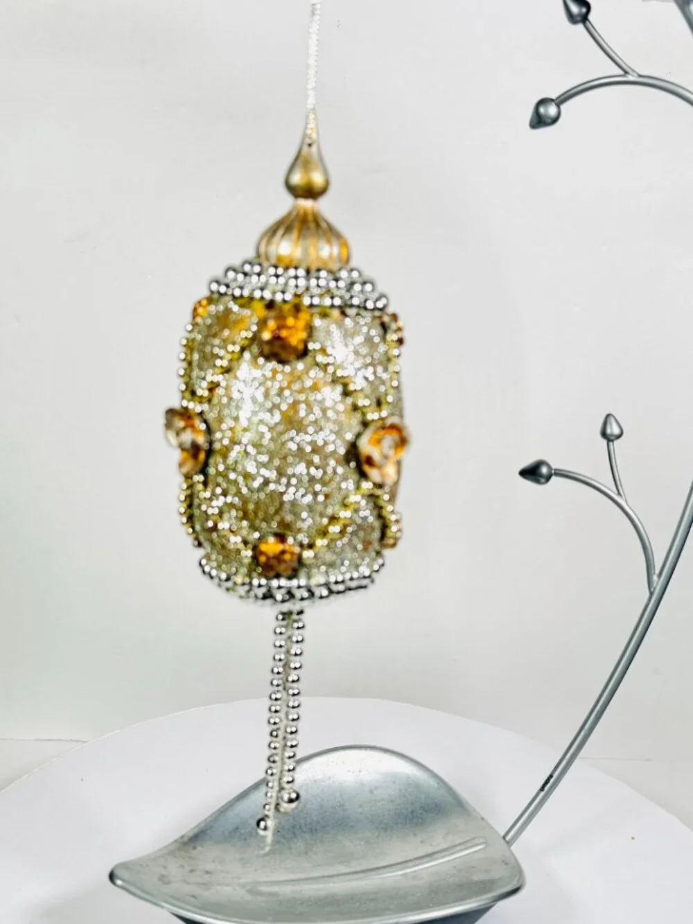 2 Finial Gold and Silver 5.5
